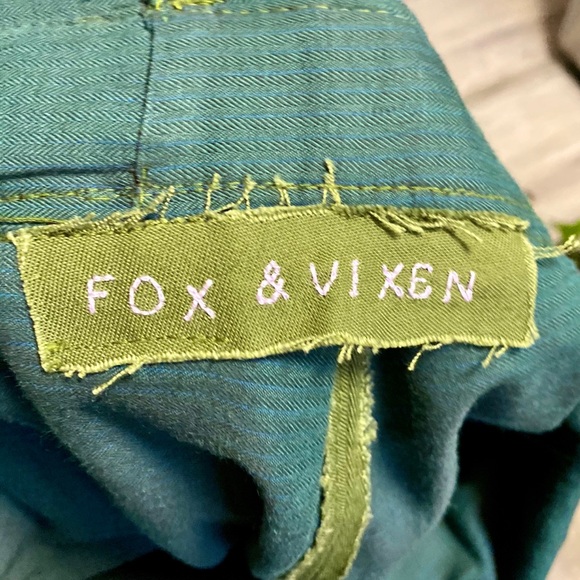 🦊 FOX & VIXEN || HANDMADE VINTAGE || 1942 Pinafore Hiking Dress | Army Green - Picture 4 of 16